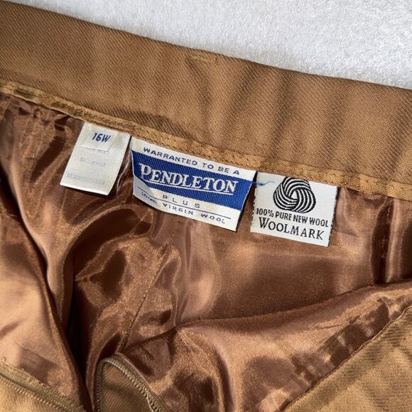 Pendleton 16W Camel Lined Dress Pants - Picture 5 of 5